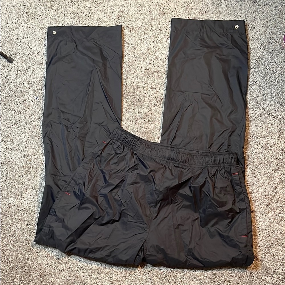 Nike Clima Fit Athletic Windbreaker Track Pants Men Size Xlt Black Waterproof